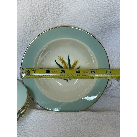 International Viking Wheat Aqua Berry Fruit Sauce Bowl Set Of 4 - Picture 3 of 6